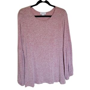 Liz Claiborne Womens L Light Sweater with Balloon Sleeves